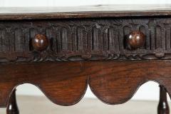 Early 19thC English Vernacular Oak Hall Table - 3528819