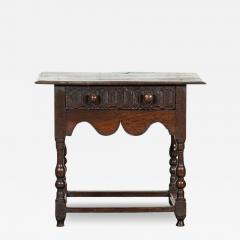 Early 19thC English Vernacular Oak Hall Table - 3531141