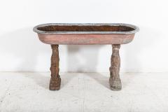 Early 19thC French Country House Stone Griffin Planter - 2263463