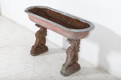 Early 19thC French Country House Stone Griffin Planter - 2263467