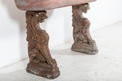 Early 19thC French Country House Stone Griffin Planter - 2263468