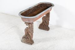 Early 19thC French Country House Stone Griffin Planter - 2263469