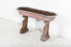 Early 19thC French Country House Stone Griffin Planter - 2263470