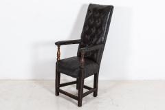 Early 19thC Irish Tall Button Back Artist Sitters Chair - 2113093