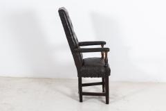 Early 19thC Irish Tall Button Back Artist Sitters Chair - 2113097