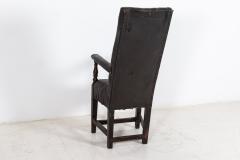 Early 19thC Irish Tall Button Back Artist Sitters Chair - 2113099