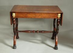 Early 19thc French Empire mahogany sofa table - 4787784