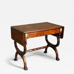 Early 19thc French Empire mahogany sofa table - 4790121