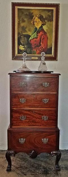 Early 20C Irish Georgian Style Mahogany Low Boy  - 4128329