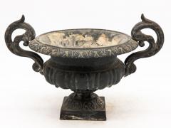 Early 20th C French Cast Iron Garden Urn - 3567939