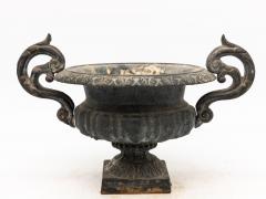 Early 20th C French Cast Iron Garden Urn - 3567946