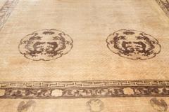 Early 20th Century Anmal Motifs Camel Background Chinese Handmade Wool Rug - 2451216
