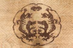 Early 20th Century Anmal Motifs Camel Background Chinese Handmade Wool Rug - 2451217