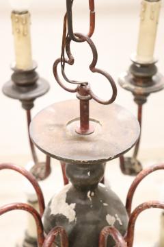 Early 20th Century Antique Larg Chandelier in Wood and Iron 24 Bulbs - 2974425