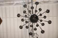 Early 20th Century Antique Larg Chandelier in Wood and Iron 24 Bulbs - 2974431