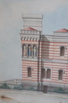 Early 20th Century Architectural Drawings on Paper Italian Church - 2418797