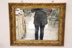 Early 20th Century Art Nouveau Gilded Wood Wall Mirror - 2955549