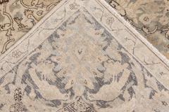 Early 20th Century Botanic Persian Tabriz Handmade Wool Rug - 2454147