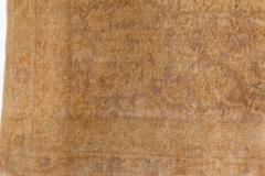Early 20th Century Botanic Turkish Sivas Sandy Beige Mauve Brown Teal Wool Rug - 2456638