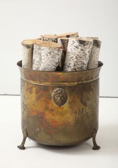 Early 20th Century Bronze Coal Scuttle Log Holder - 4125217