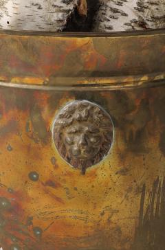 Early 20th Century Bronze Coal Scuttle Log Holder - 4125221