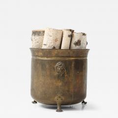 Early 20th Century Bronze Coal Scuttle Log Holder - 4125330