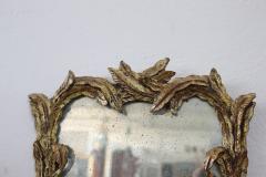 Early 20th Century Carved and Gilded Wood Sonces with Mirror Set of Two - 2727076