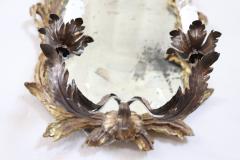 Early 20th Century Carved and Gilded Wood Sonces with Mirror Set of Two - 2727083