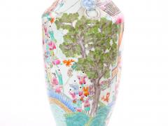 Early 20th Century Chinese Export Famille Rose 100 Boys Porcelain Floor Vase - 4552225