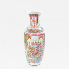 Early 20th Century Chinese Export Famille Rose 100 Boys Porcelain Floor Vase - 4552271