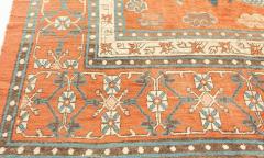 Early 20th Century Chinese Royal Crimson and Blue Handwoven Wool Rug - 2451234