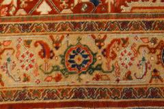 Early 20th Century Colorful Persian Heriz Handwoven Wool Carpet - 2453970