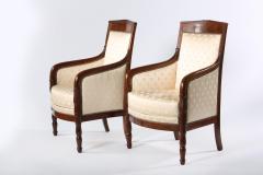 Early 20th Century Edwardian Style Mahogany Set Armchairs - 1576013