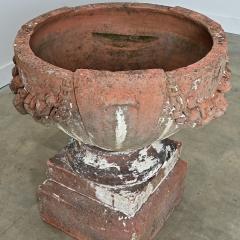 Early 20th Century English Compton Terracotta Pot on Pedestal - 4798568