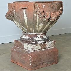 Early 20th Century English Compton Terracotta Pot on Pedestal - 4798570