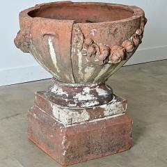 Early 20th Century English Compton Terracotta Pot on Pedestal - 4798571