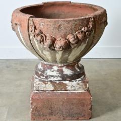 Early 20th Century English Compton Terracotta Pot on Pedestal - 4798577