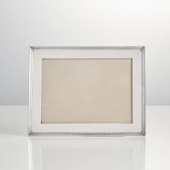Early 20th Century English Sterling Silver Ribbed Photo Frame Birmingham 1909 - 3509053
