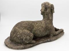 Early 20th Century English Stone Whippet Dog - 3353272