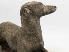 Early 20th Century English Stone Whippet Dog - 3353274