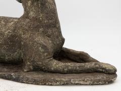 Early 20th Century English Stone Whippet Dog - 3353275