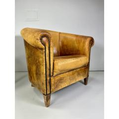 Early 20th Century European Leather Club Chairs - 3396267