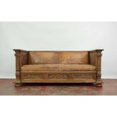 Early 20th Century European Leather Sofa - 1719740