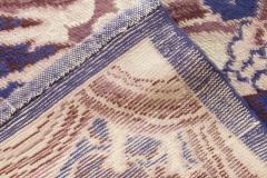 Early 20th Century French Art Deco Abstract Purple Wool Rug - 2455726
