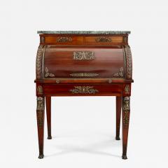 Early 20th Century French Empire Style Roll Top Desk - 4121950