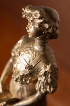 Early 20th Century French Gilded Metal Statue R verie  - 4019919
