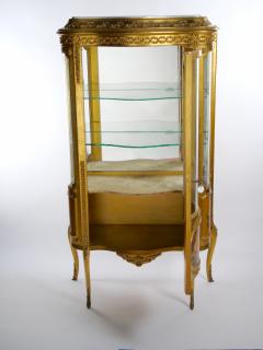Early 20th Century French Marble Top Hand Painted Display Cabinet - 3050700