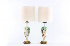 Early 20th Century French Porcelain Pair Table Lamps - 1836582