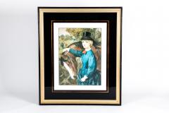 Early 20th Century French Print Lithograph With Painted Wood Frame - 1038381