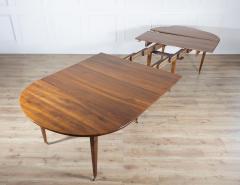 Early 20th Century French Restoration Style Solid Walnut Extension Dining Table - 4367761